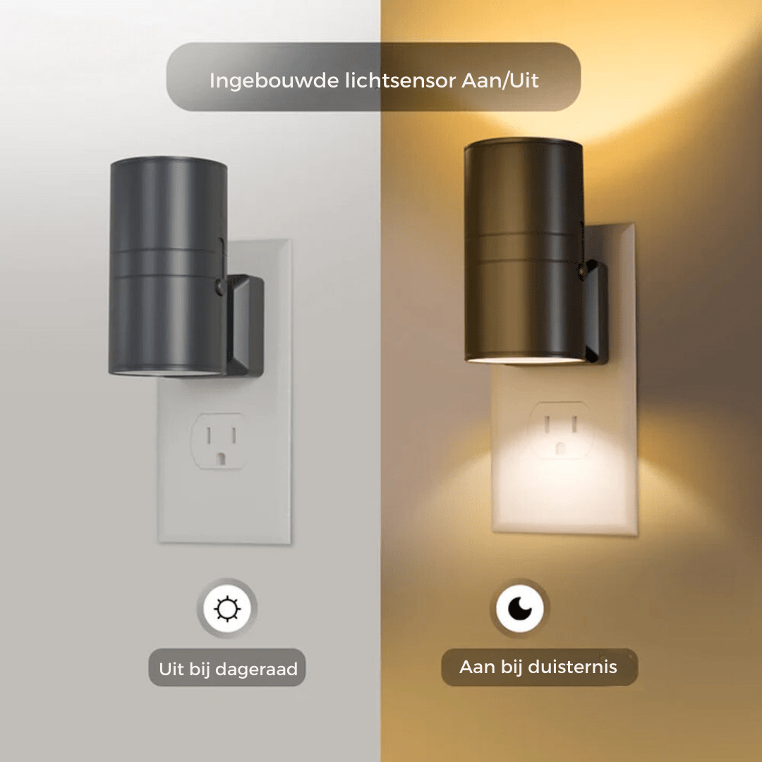 Plug-In LED Wall Night Light with Sensor