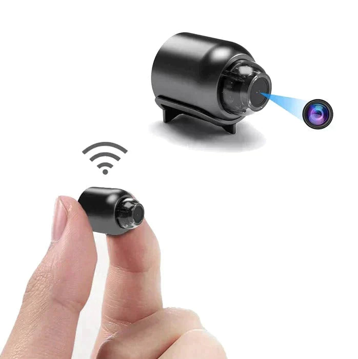 Kalsten | 2-Pack Mini WiFi Security Camera | 1080P HD, 140° Wide-Angle, Night Vision, Motion Detection (32GB SD Included)