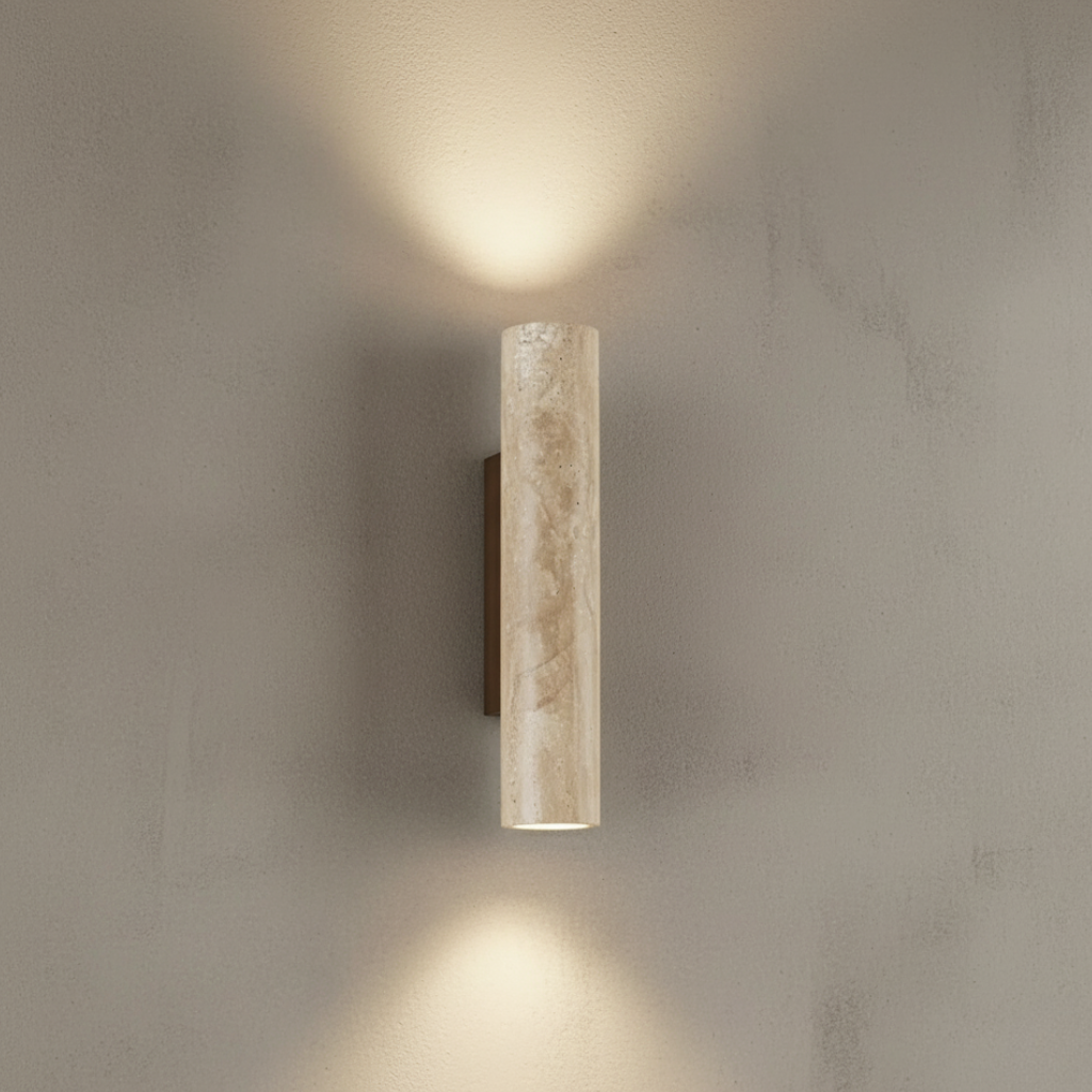 Travertine Up/Down Wall Sconce
