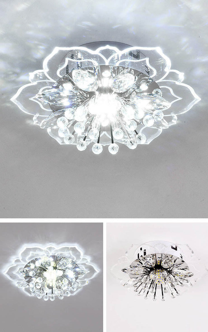 Kalsten GlowPetal | LED Crystal Ceiling Light | Flower Shaped, RGB Color Changing & Energy Efficient