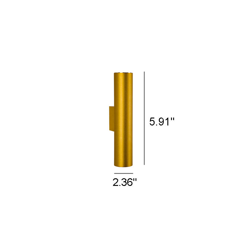 Aluminum Cylinder Wall Lamp – 2 Light
