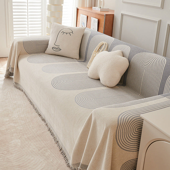 Double Sided Chenille Sofa Cover | Kalsten