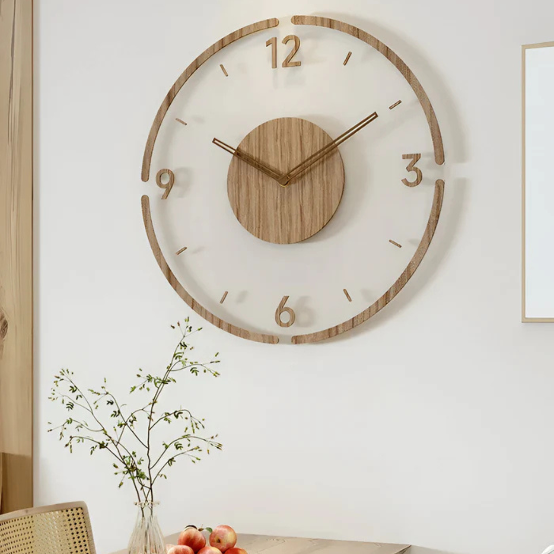 Nock Wall Clock – Stylish & Silent Clock for Living Room or Bedroom | Kalsten