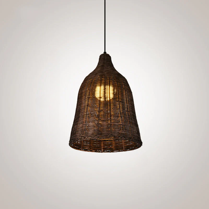 NatureGlow Pendant Lamp - Woven Reed and Bamboo Lighting | Kalsten