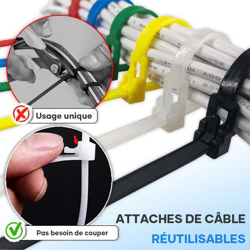 Reusable Cable Ties (100PCS) | Kalsten