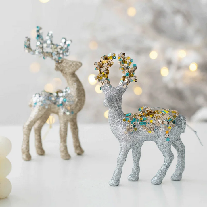Sparkling Deer Ornament – Luxury Christmas Decoration for a Festive Atmosphere Kalsten