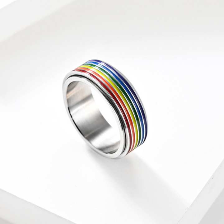 Kalsten | Titanium Rainbow Ring