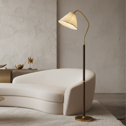 Katsura Vintage Solid Wood Floor Lamp
