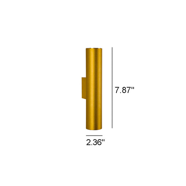 Aluminum Cylinder Wall Lamp – 2 Light