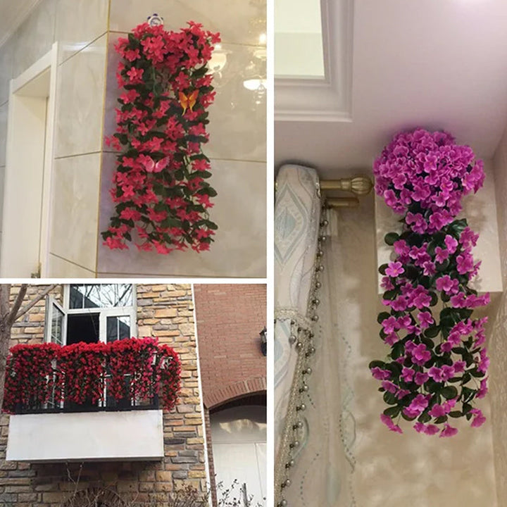 Purple simulated hanging basket | Kalsten