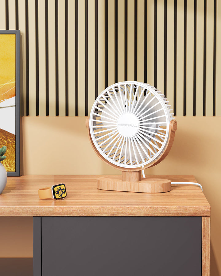 6.5 Inch USB Small Desk Fan for Home Office Car Outdoor Travel | Kalsten