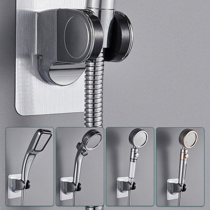Self-adhesive shower head holder