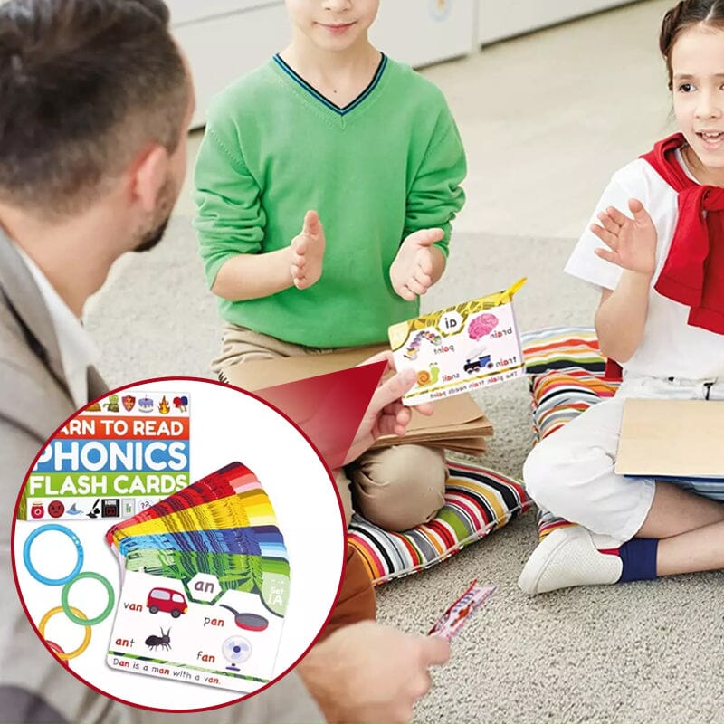 Kalsten | Phonics Flashcards - Learning to read in 20 steps - Digraphs CVC mixtures long vowel sounds
