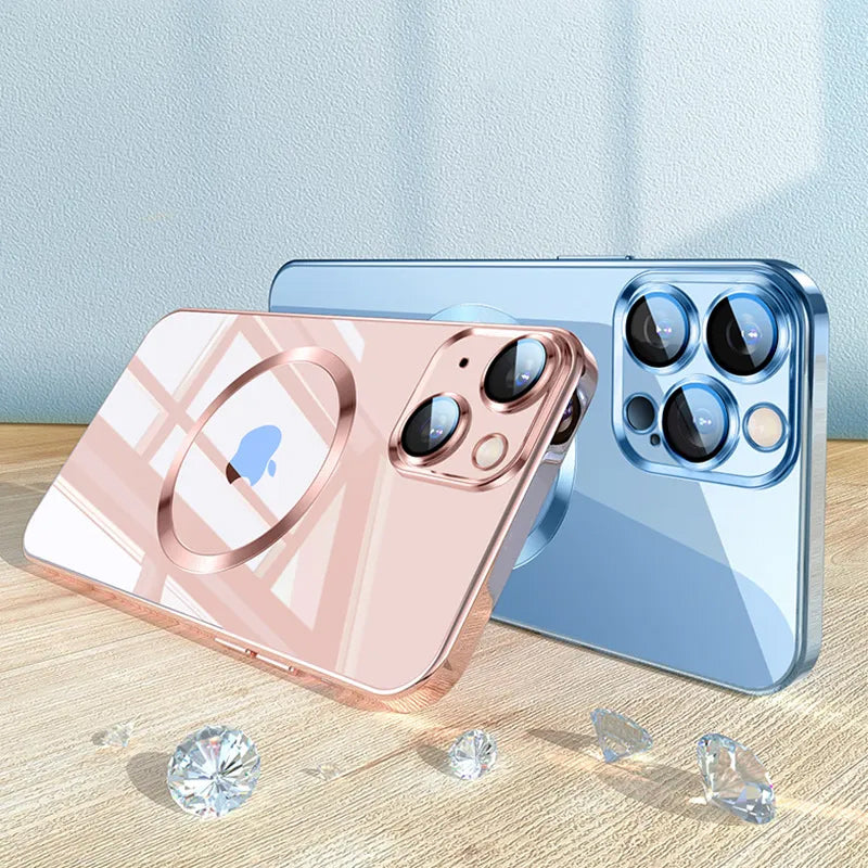 Kalsten | Electroplating Wireless Magnetic Charging All-Inclusive Lens Case for iPhone
