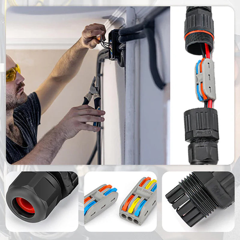 Weatherproof electric cable connector for outdoor use | Kalsten