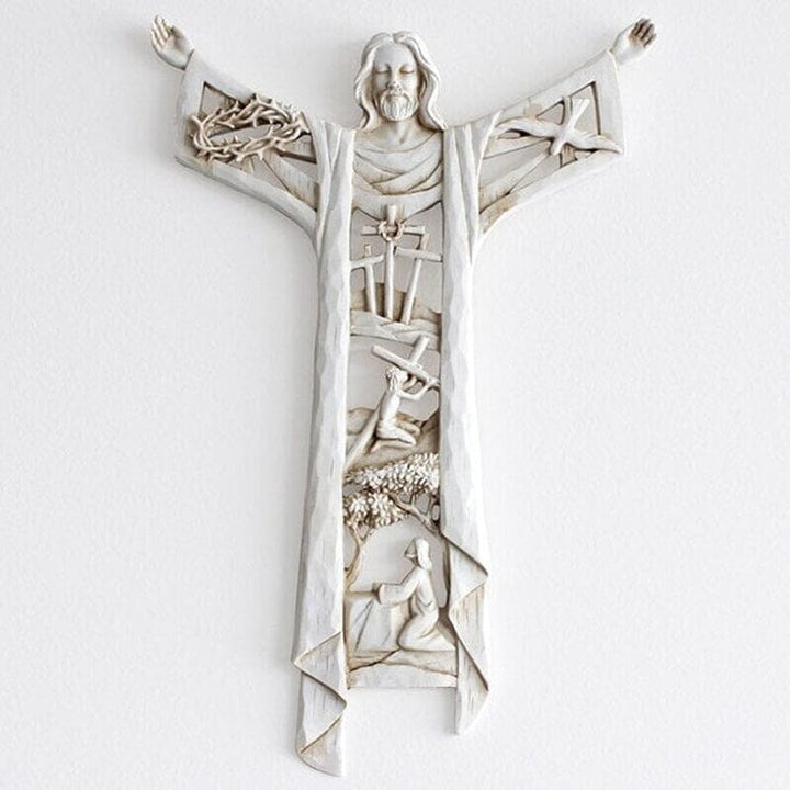 Kalsten | Risen Christ Wall Cross Jesus Figures