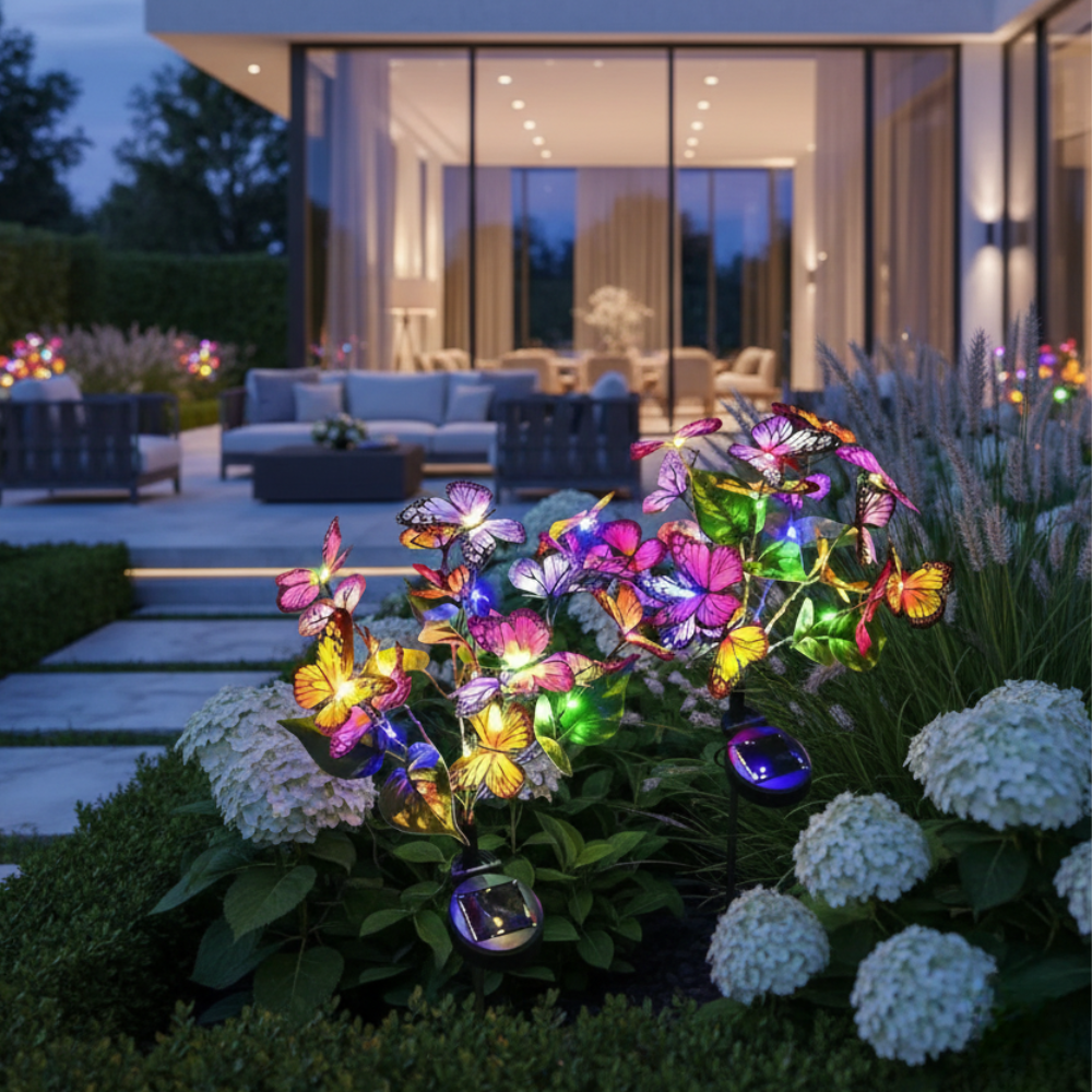 ButterflyGlow Solar Butterfly Garden Lights