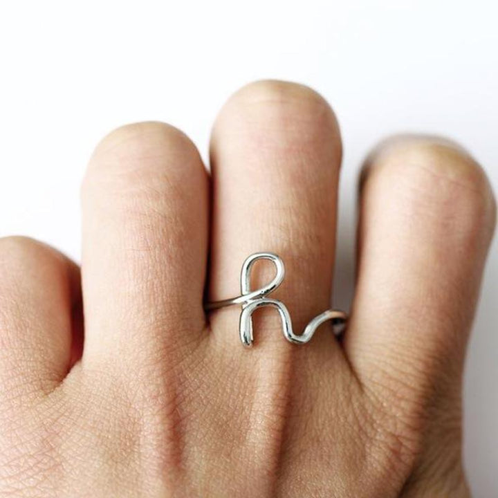 Kalsten | Simple A-Z Letter Ring