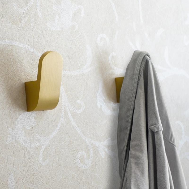 Lauren Golden Brass Clothes Wall Hooks