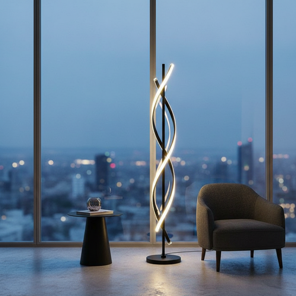 Astra Helix Sleek Floor Lamp