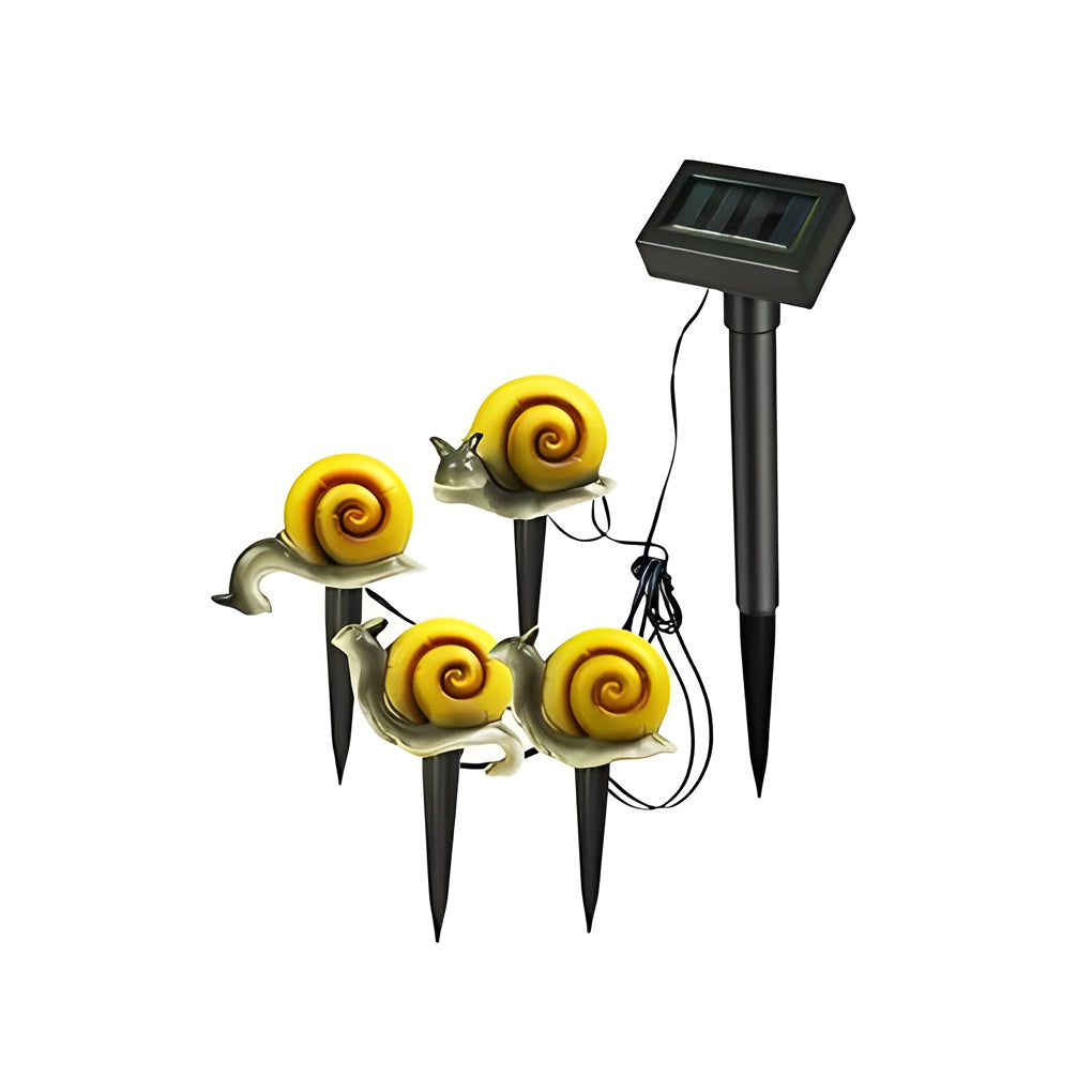 Waterproof 4 Resin Birds Snails Butterflies Ladybugs Solar Garden Lights | Kalsten