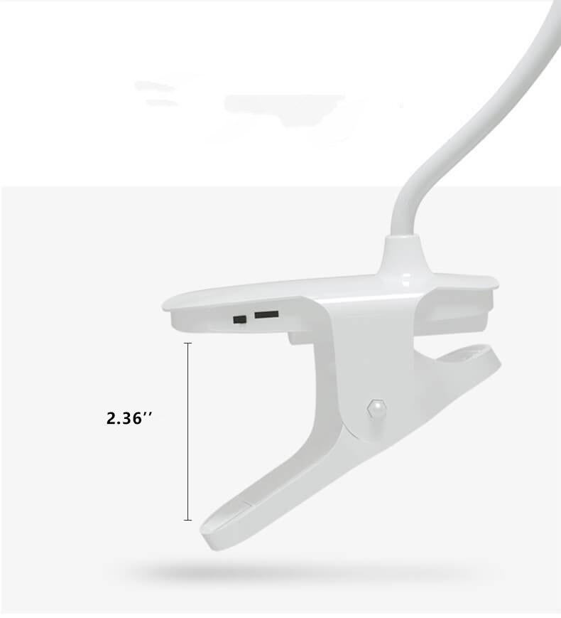 Kalsten | Simple LED Clip Desk Lamp rechargeable Eye Protection Night Light