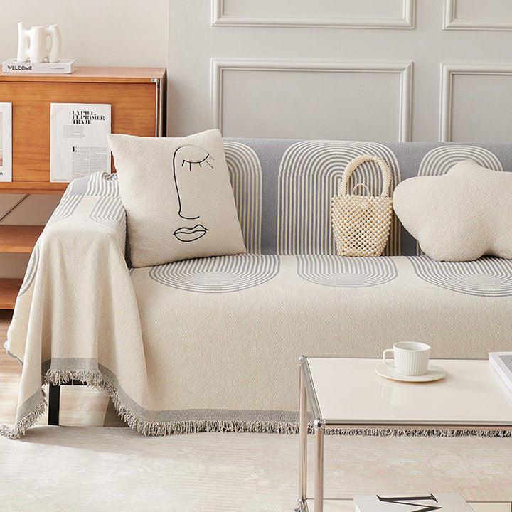 Double Sided Chenille Sofa Cover | Kalsten