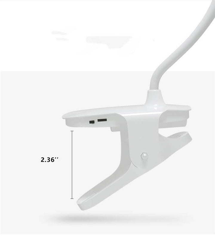 Simple LED Clip Desk Lamp Rechargeable Eye Protection Night Light | Kalsten