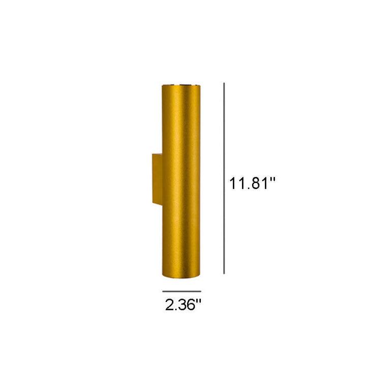 Aluminum Cylinder Wall Lamp – 2 Light