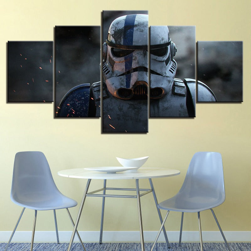 Kalsten | Stormtrooper Star Wars - 5 Piece Canvas Wall Art - High-Resolution Print