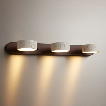 Travertine Adjustable Spotlight Wall Sconce