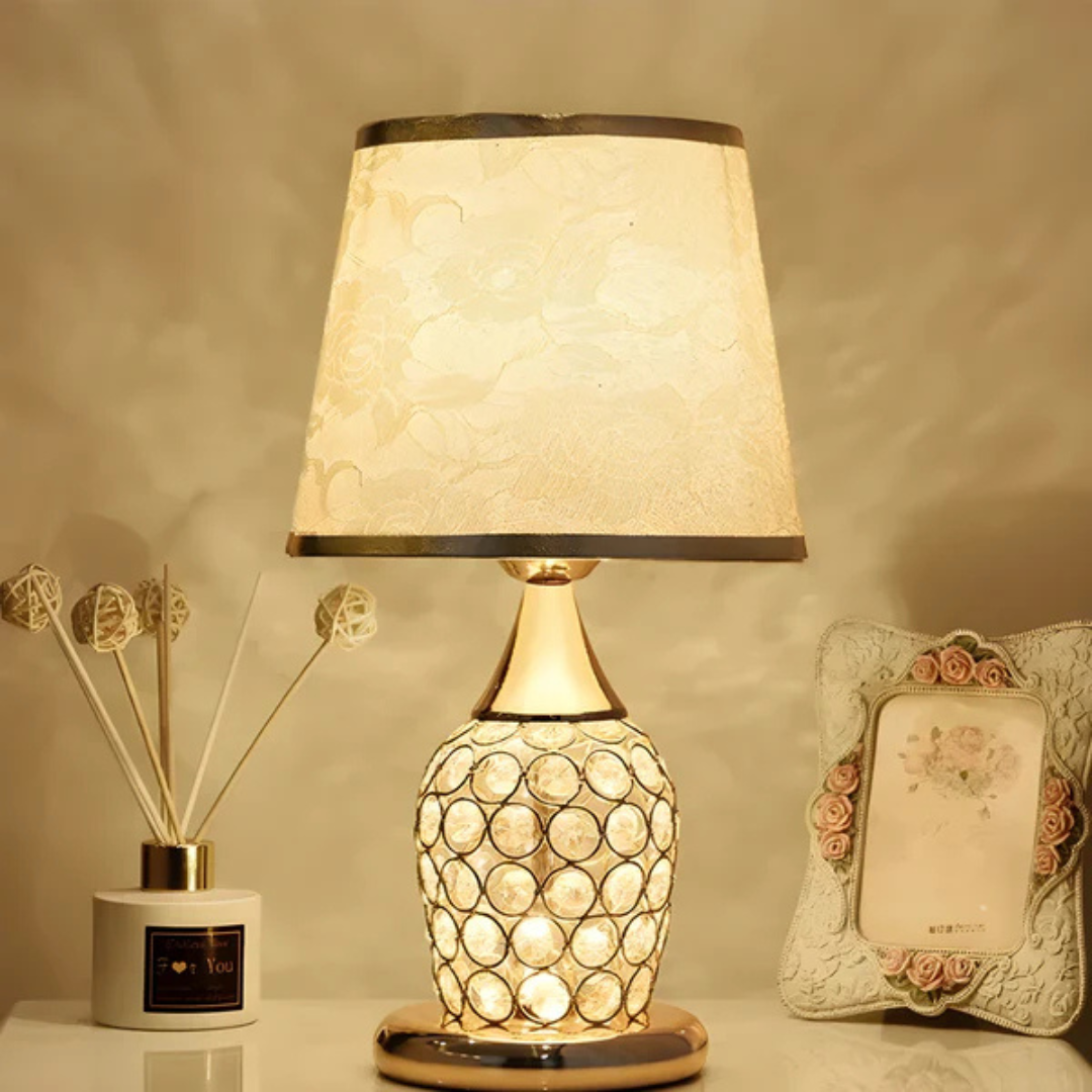 Luxury LED Table Lamp With Crystal Glow | Kalsten