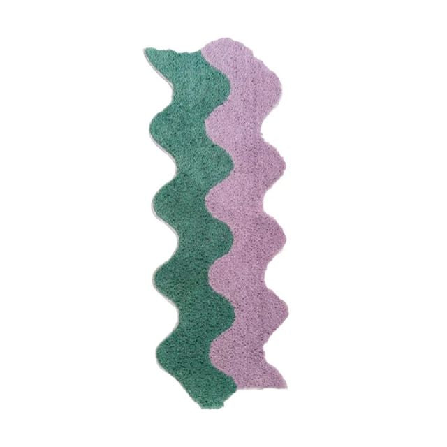 Kalsten | Abstract Color Block Rug made of Cotton-Polyester