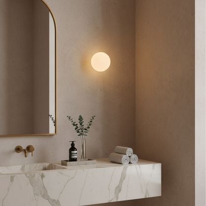 Solstice Frosted Glass Wall Sconce