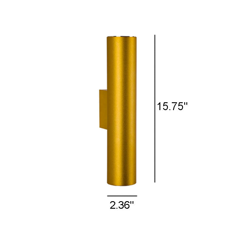 Aluminum Cylinder Wall Lamp – 2 Light