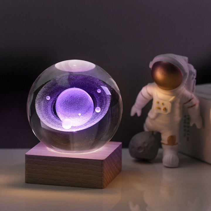 3D Galaxy Crystal Ball Night Light | Kalsten