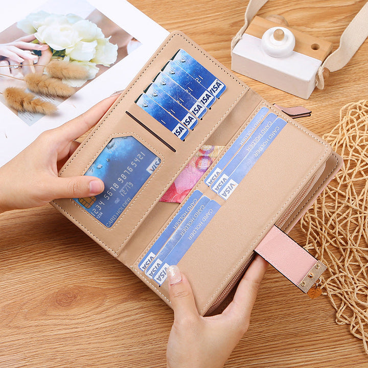 Kalsten | Long wallet for women with leaf pattern