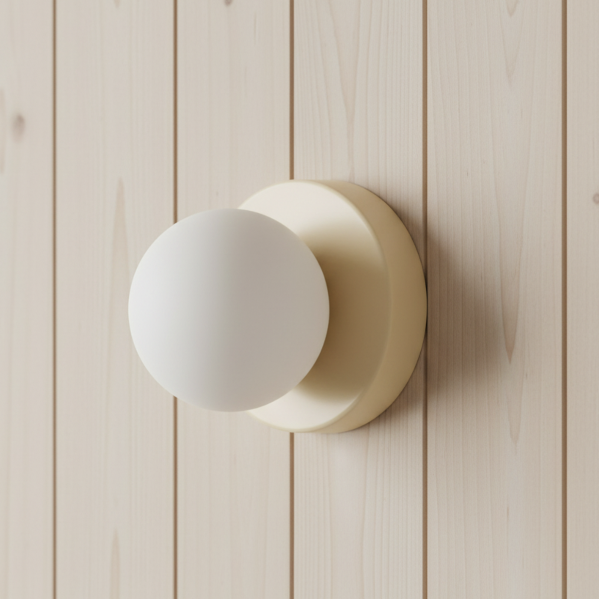 Round Frosted Glass Globe Ceiling Sconce