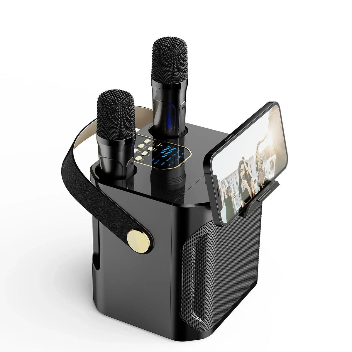 Skanto | Karaoke Bluetooth Speaker | 360° Surround Sound, Dual Microphones & Portable for Parties and Outdoor Gatherings