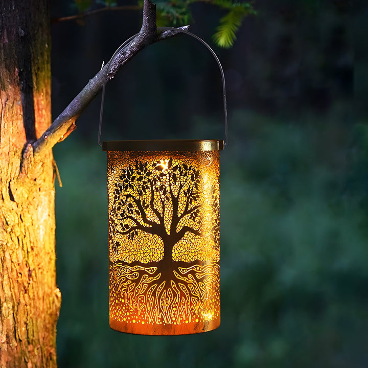 Portable Waterproof Retro Projection Tree Hanging Solar Lanterns | Kalsten