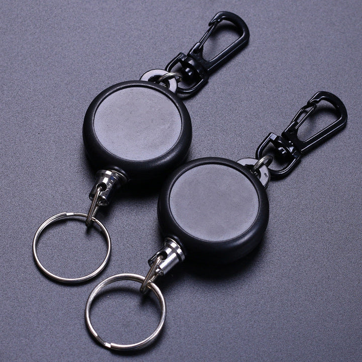 Keychain with retractable wire rope (3 pieces) | Kalsten