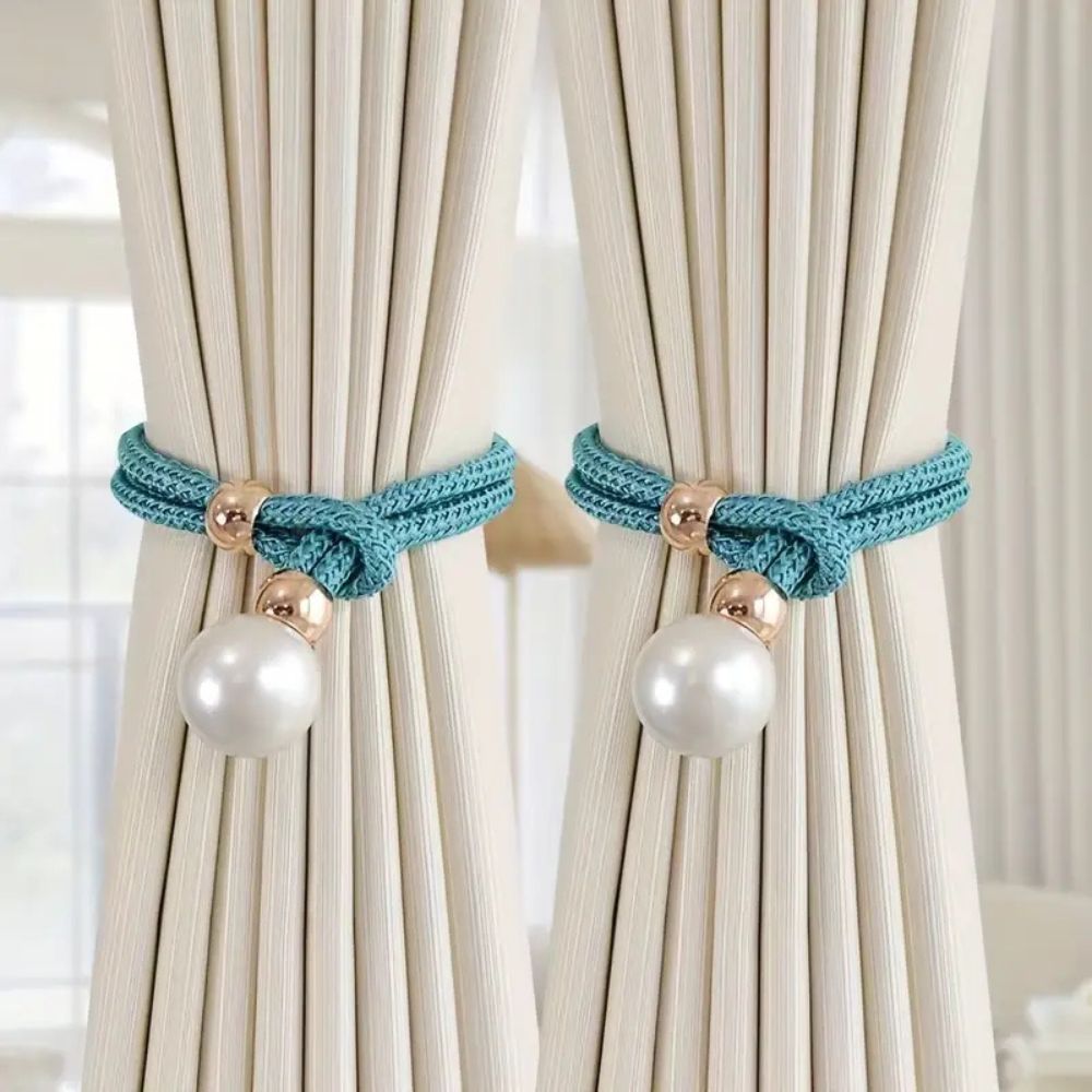 Kalsten | Lustrous Pearl Curtain Tie Back | 2 Pcs Set