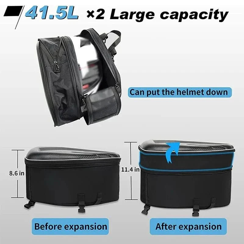 Skanto | Waterproof Motorcycle Saddlebags with Large Storage