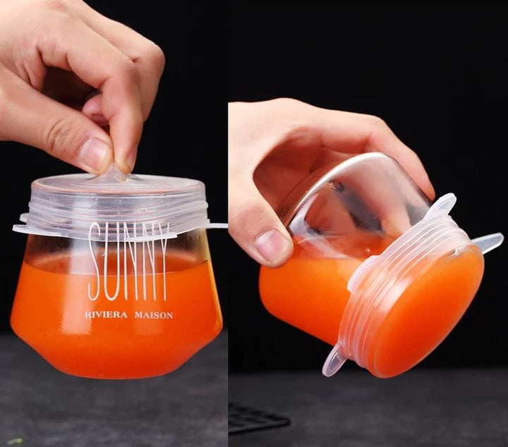 EcoLid - 6 Silicone Reusable Stretch Covers | Kalsten