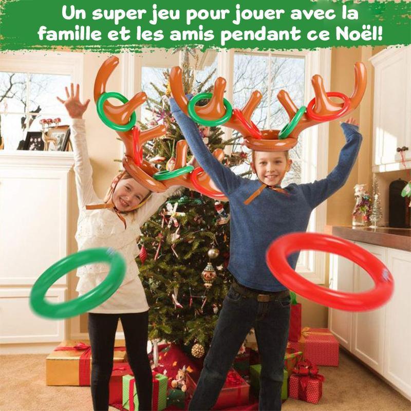 Christmas Reindeer Wooden Ring Toss Game | Kalsten