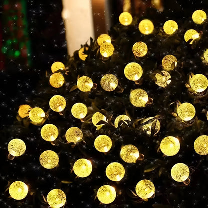 LumeGlobe – Solar Crackled Glass Garden Lights