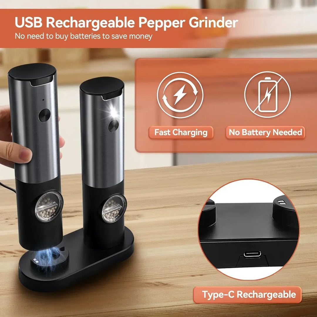 Electric Salt & Pepper Grinder – Battery Powered