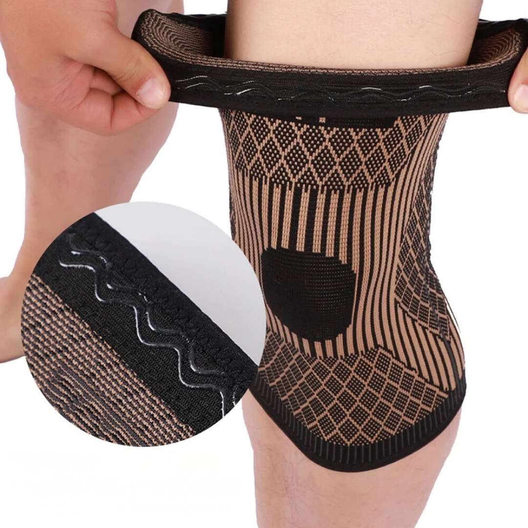 CopperFlex Knee Compression Sleeve | for Pain Relief - Support - Mobility - perfect for Athletes, Arthritis, Seniors, and Injury Recovery Kalsten