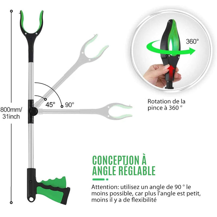 Gripping tool with adjustable angle arm | Kalsten