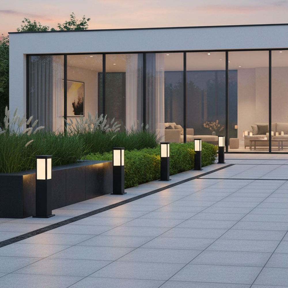 Solar Stainless-Steel Outdoor Post Light